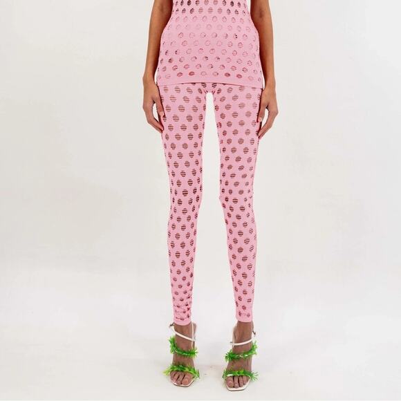 MAISIE WILEN Perforated Leggings Pink - Picture 16 of 16